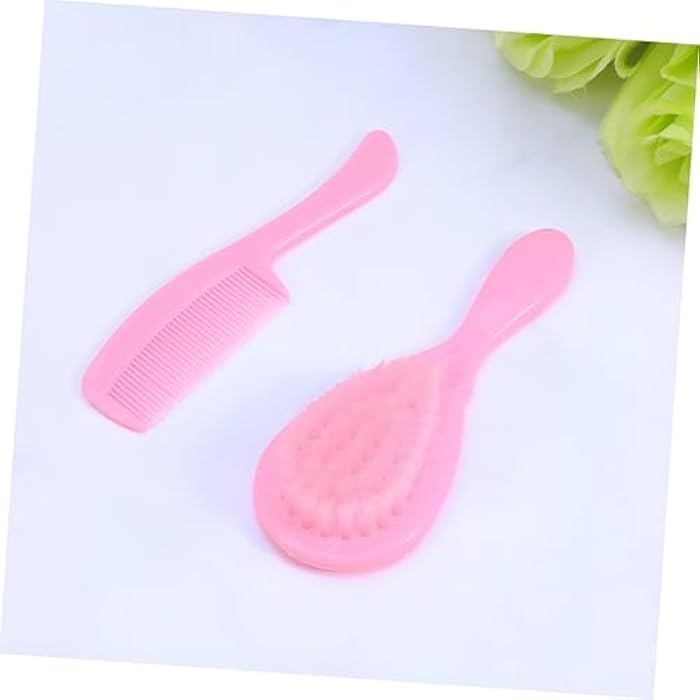 Baby Hairbrush Combo - Includes a Soft Brush and Scalp-Friendly Comb Made from Polypropylene, Perfect for Gentle Grooming of Delicate Children's Hair - Image 5